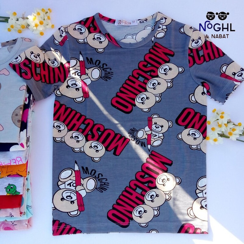 تیشرت بچگانه ترک 95 درصد نخ در طرح های مختلف